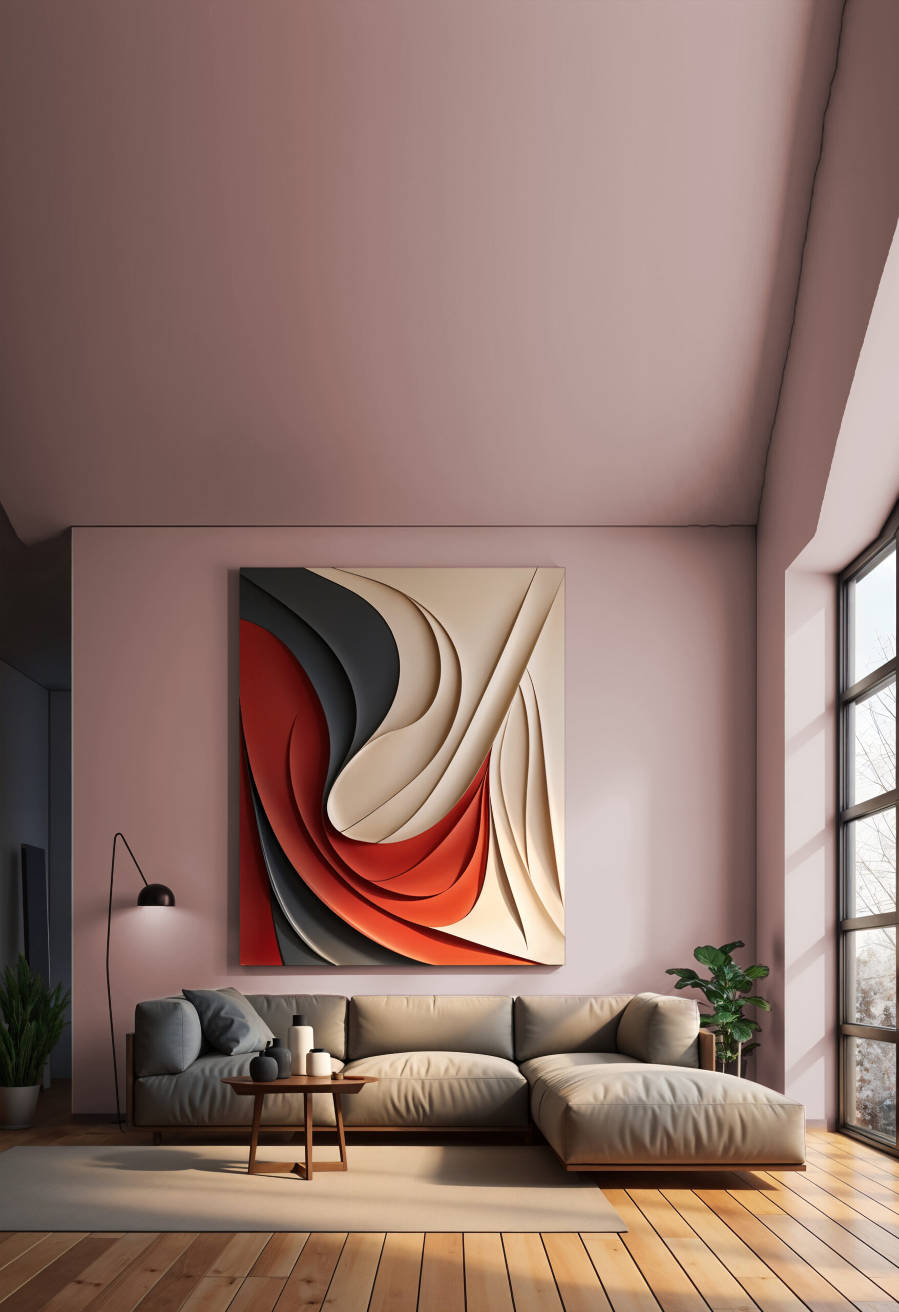 tableaux sculpture abstrait en resine
